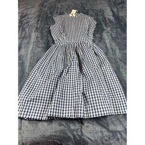 Fritzi of California Gingham Dress Vintage Sleeveless Fit & Flare Size 18